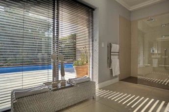 Eden Rock Estate Palmtree House Bathroom Interior With Blinds