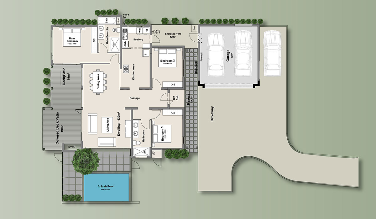 Villa Albizia Floor Plan